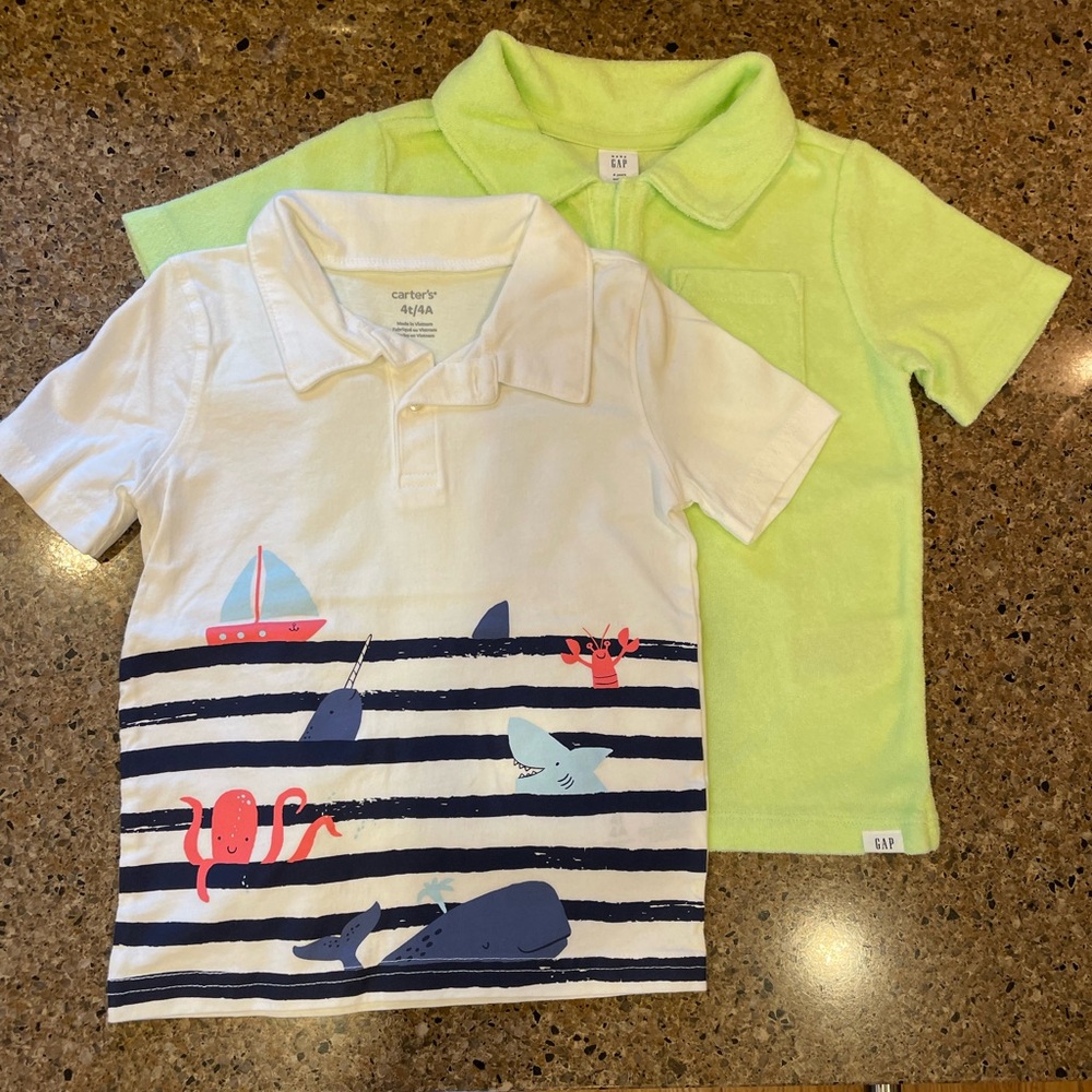 Boys never worn polo shirts